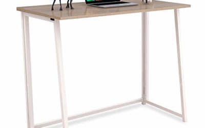4NM Folding Desk, No-Assembly Small Computer Desk Home Office Desk Foldable Table Study Writing Desk Workstation for Small Space Offices