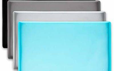 DogBuddy Dog Food Mat, Small (19×12), Large (24×16), XXL (32X24), Nonslip Pet Food Mat, Silicone Dog Bowl Mat, Washable Dog Mat for Food and Water, Waterproof Dog Food Mats for Floors – Small, Maya