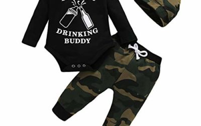 Baby Boy Clothes Winter Toddler Camo Outfit Long Sleeve Camouflage Shirt Matching Pants 3/6 Month Boy Clothes Set for Fall