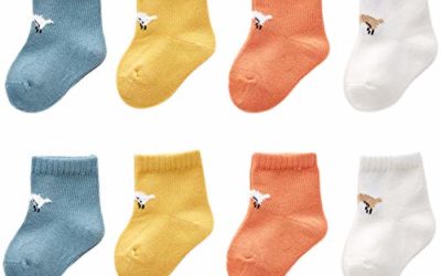 KKD Unisex Baby Non Skid Ankle Socks For Boys Girls Newborn infanty