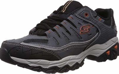 Skechers mens Afterburn M. Fit fashion sneakers, Charcoal, 10 US