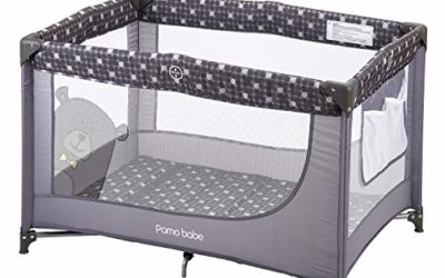 Comfortable Playard,Sturdy Play Yard with Mattress (Grey)