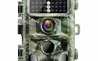 【2020 Upgrade】 Campark Trail Game Camera 16MP 1080P Night Vision Waterproof Hunting Scouting Cam for Wildlife Monitoring with 120°Detecting Range Motion Activated 2.4" LCD IR LEDs 3 PIR