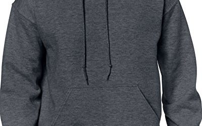 Gildan Men's Heavy Blend Fleece Hooded Sweatshirt G18500, Dark Heather, 2X-Large