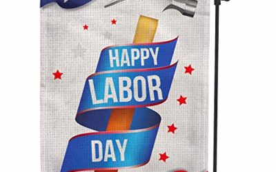 Hollyhorse Happy Labor Day Garden Flag – 12.5 x18 Inch Double Sided Vertical Outdoor & Yard Flag | Wonderful Labor Day Decoration