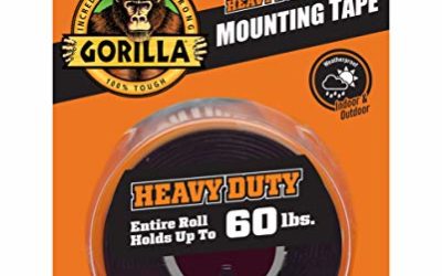 Gorilla Heavy Duty Double Sided Mounting Tape XL, 1" x 120", Black (Pack of 1)