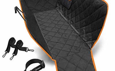 URPOWER Dog Seat Cover Car Seat Cover for Pets 100% Waterproof Pet Seat Cover Hammock 600D Heavy Duty Scratch Proof Nonslip Durable Soft Pet Back Seat Covers for Cars Trucks and SUVs