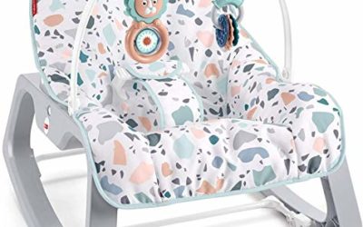 Fisher-Price Infant-to-Toddler Rocker – Pacific Pebble, Portable Baby Seat, Multi