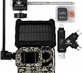 SPYPOINT Link-Micro-S-LTE Solar Cellular Trail Camera with LIT-10 Battery, Micro SD Card, Card Reader, and Mount (Link-Micro-S-LTE-V)