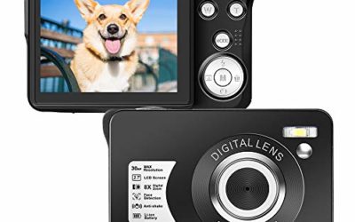 Digital Camera 2.7 Inch LCD Rechargeable HD Digital Camera Compact Camera Pocket Digital Cameras 30 Mega Pixels with 8X Zoom for Adult Seniors Students Kids