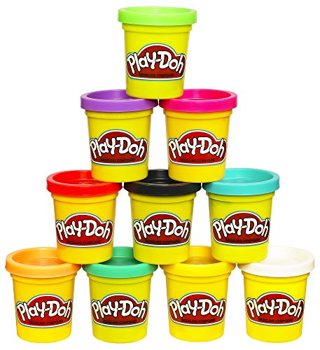 Play-Doh Modeling Compound 10 Pack Case of Colors, Non-Toxic, Assorted Colors, 2 Oz Cans, Ages 2 & Up, (Amazon Exclusive), Multicolor