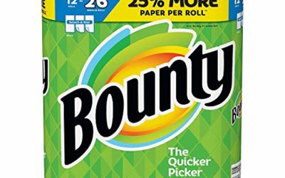 Bounty Select-a-Size Paper Towels, White, 12 Huge Rolls = 26 Regular Rolls