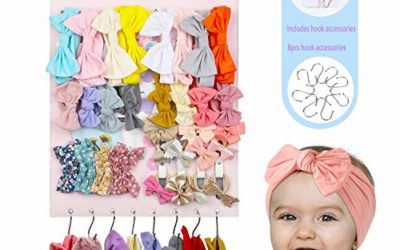 Headband Holder for Girls-Hair Bow Organizer Storage Accessories Home Decor Boutique Gift for Toddler and Baby girl
