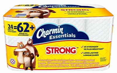 Charmin 2327439 Strong 1-Ply Standard Toilet Paper White 300 Sheets/Roll