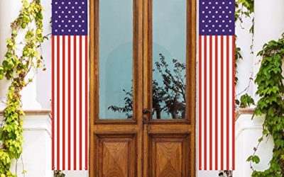 Koopro National Flag Day Decoration Porch Sign Labor Day Hanging Banner Vertical The Stars and The Stripes American Flag for Front Door Yard Indoor Outdoor Decor Memorial Day Independence Day