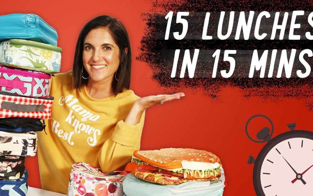 Mom Makes 15 Back to School Lunches in 15 Minutes | Mom Vs
