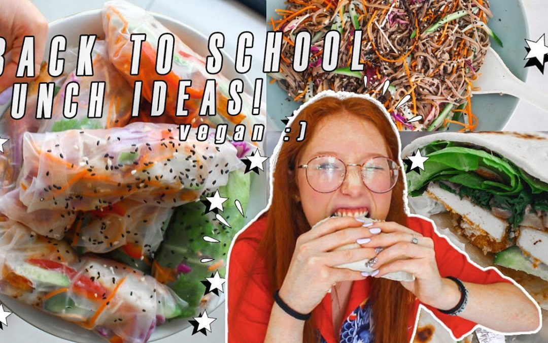 back to school lunch ideas / vegan,  healthy, easy recipes! 🍱🌻