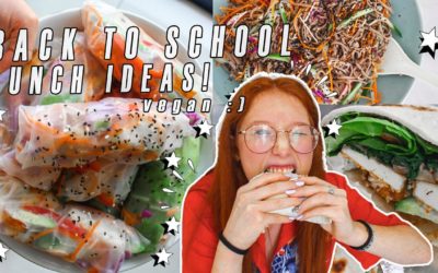 back to school lunch ideas / vegan,  healthy, easy recipes! 🍱🌻
