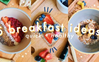 5 QUICK + EASY back to school BREAKFAST IDEAS 🍏 healthy recipes!
