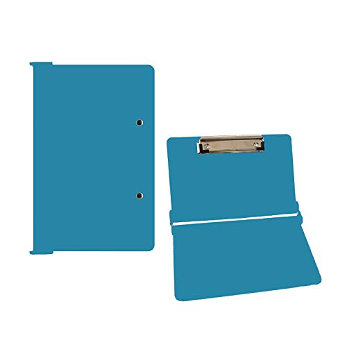 Foldable Clipboard Nursing Clipboard Lightweight Aluminum Construction Full Size Clipboard for Business, Hospital,Office, School – Blue