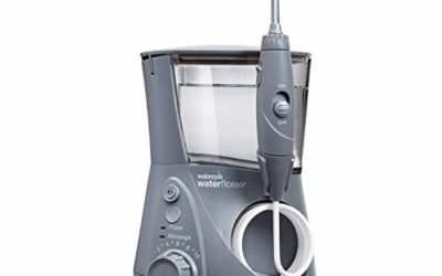 Waterpik WP-667 Water Flosser Electric Dental Countertop Professional Oral Irrigator For Teeth, Aquarius, Modern Gray