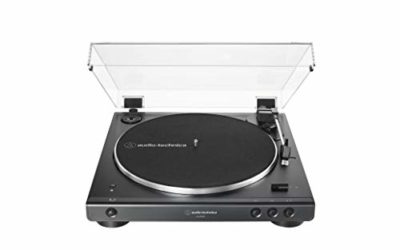 Audio-Technica AT-LP60XBT-BK Fully Automatic Wireless Belt-Drive Turntable (Black) (ATLP60XBTBK)