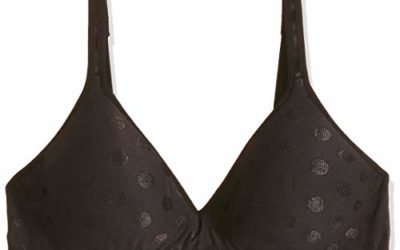 Hanes Women's Fuller Coverage Foam Wire Free Bra, Black, X-Large