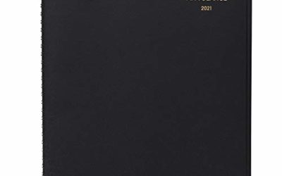 2021 Weekly Appointment Book & Planner by AT-A-GLANCE, 8-1/4" x 11", Large, Black (709500521)