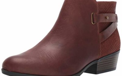 Clarks Women's Addiy Gladys Fashion Boot, Dark Tan Leather, 100 M US