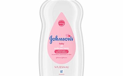 Johnson's Baby Oil, Pure Mineral Oil to Prevent Moisture Loss, Original 14 fl. oz (Packaging May Vary)(Pack of 6)