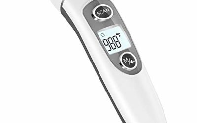 Thermometer for Adults,Touchless Digital Infrared Thermometer for Fever, Ear and Forehead Thermometer for Baby and Kids, with LCD Screen, Memory Recall, Fever Alarm