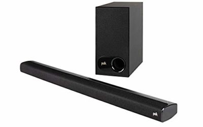 Polk Audio Signa S2 Ultra-Slim TV Sound Bar | Works with 4K & HD TVs | Wireless Subwoofer | Includes HDMI & Optical Cables | Bluetooth Enabled, Black
