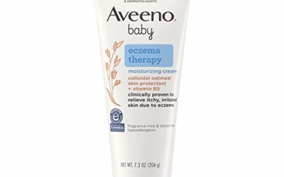 Aveeno Baby Eczema Therapy Moisturizing Cream, Natural Colloidal Oatmeal & Vitamin B5, Moisturizes & Relieves Dry, Itchy, Irritated Skin Due to Eczema, Paraben- & Steroid-Free, 7.3 oz