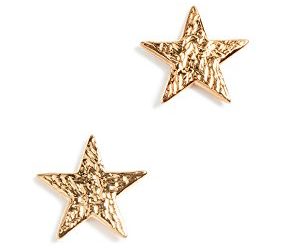 gorjana Women's Gold Small Star Stud Earrings – 18K Plated Gold – Simple Star Stud Earrings