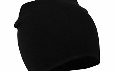 Zando Toddler Beanies Hat Cotton Cute Soft Baby Beanie for Girl Infant Warm Comfort Knit Caps Skull Baby Hats Fall I Black Small (0-12 Months)