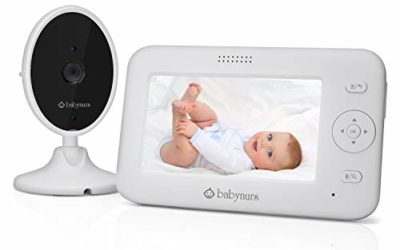 Babynurs Video Baby Monitor with Camera and Audio, 4.3" Baby Monitor with Night Vision, 1000ft Range, 1800mAh High Capacity, Two-Way Talk, VOX Mode, 5 Lullabies, Auto Wake-up, Zoom, Thermal Monitor