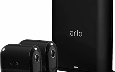 Arlo – Pro 3 2-Camera Indoor/Outdoor Wire-Free 2K HDR Security Camera System – Black (VMS4240B-100NAS)