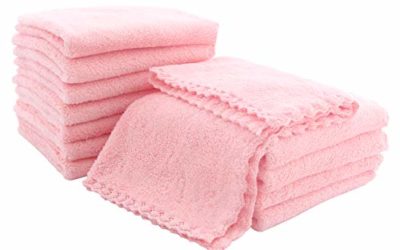 Spotted Play Baby Washcloths, 12 Piece (Pink)