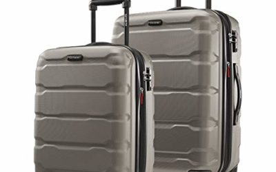 Samsonite Omni PC Hardside Expandable Luggage with Spinner Wheels, Silver, 2-Piece Set (20/24)