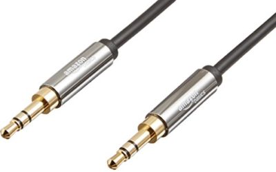 AmazonBasics 3.5 mm Male to Male Stereo Audio Cable, 8 Feet, 2.4 Meters