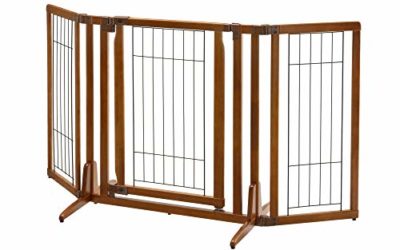 Richell Premium Plus Freestanding Pet Gate with Door