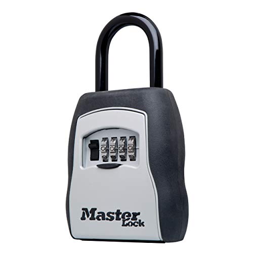 Master Lock 5400D Set Your Own Combination Portable Lock Box, 5 Key Capacity, Black