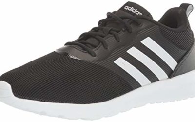 adidas Women's QT Racer 2.0 Running Shoe, Black/White/Onix, 9