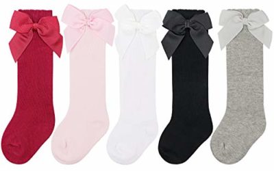 BQUBO Baby Knee High Sock Toddler Girl Dress Socks Baby Knit Stocking Cotton Infant Girls Socks