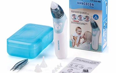 Baby Nasal Aspirator – Electric Nose Suction Automatic Snot Sucker & Ear Wax Remover – Safe and Hygienic for Newborns Infant Toddlers Kids