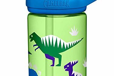 CamelBak Eddy+ Kids BPA-Free Water Bottle with Straw, 14oz, green, Model Number: 2282301040