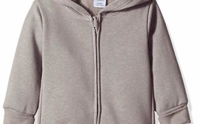 Hanes unisex baby Ultimate Zippin Fleece Hoodie Hooded Sweatshirt, Dark Grey, 6-12 Months US