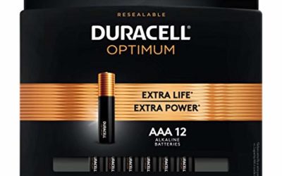 Duracell Optimum AAA Batteries | 12 Count Pack | Lasting Power Triple A Battery | Alkaline AAA Battery Ideal For Household And Office Devices | Resealable Package For Storage