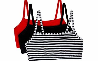 Fruit of the Loom womens Spaghetti strap Pullover Sports Bra, 3-Pack