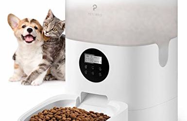 PETLIBRO Automatic Cat Feeder, 4L Transnsparent Auto Pet Dry Food Dispenser with Desiccant Bag, Portion Control 1-4 Meals per Day & 10s Voice Recorder for Small & Medium Pets
